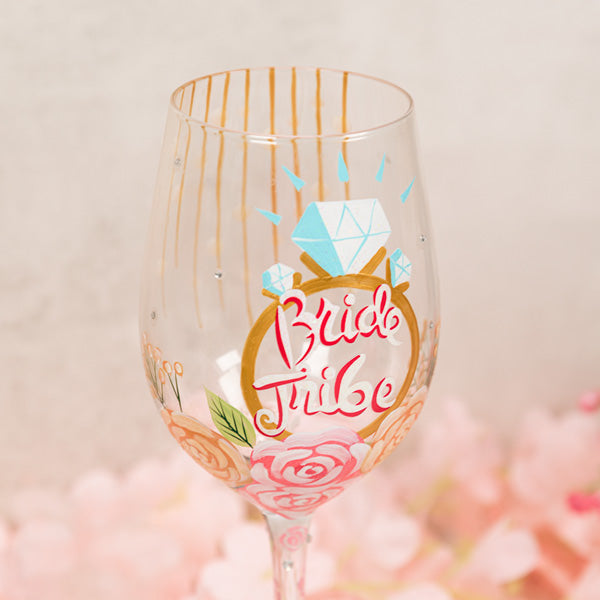 Bride Tribe Wine Glass by Lolita