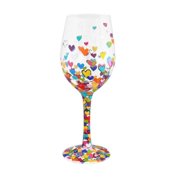 Hearts-A-Million Wine Glass by Lolita