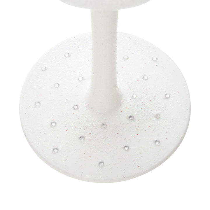 Christmas Trees in the Snow Wine Glass by Lolita