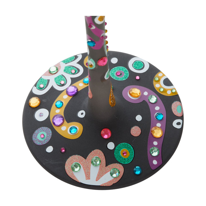 Superbling Sugar Skulls Wine Glass by Lolita
