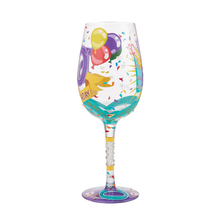 Happy 50th Birthday Wine Glass by Lolita