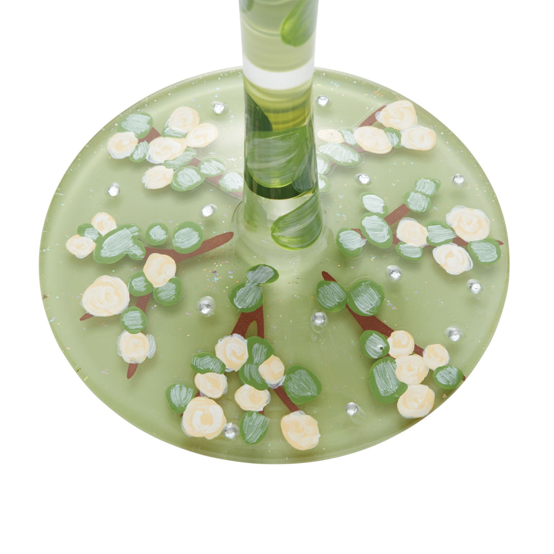 Bouquet in Bloom Wine Glass by Lolita