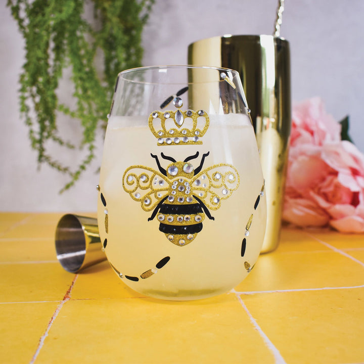 Queen Bee Stemless Glass by Lolita