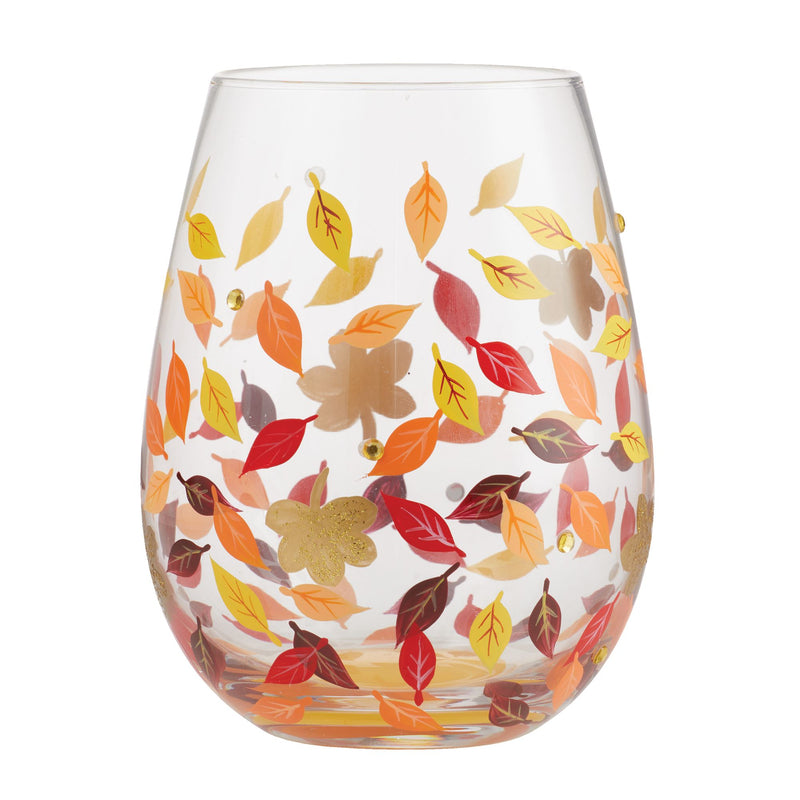 Leaves-a-Million Stemless Glass by Lolita