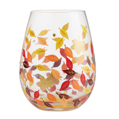Leaves-a-Million Stemless Glass by Lolita