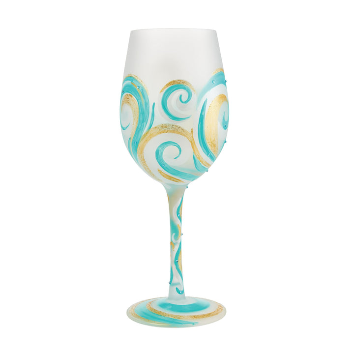 Ridin' the Waves Wine Glass by Lolita