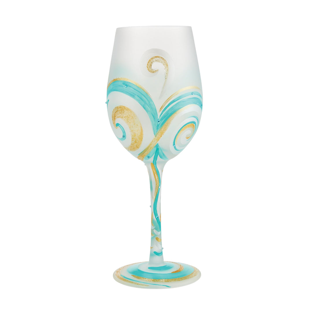 Ridin' the Waves Wine Glass by Lolita