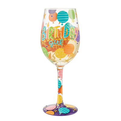 Birthday Girl Wine Glass by Lolita