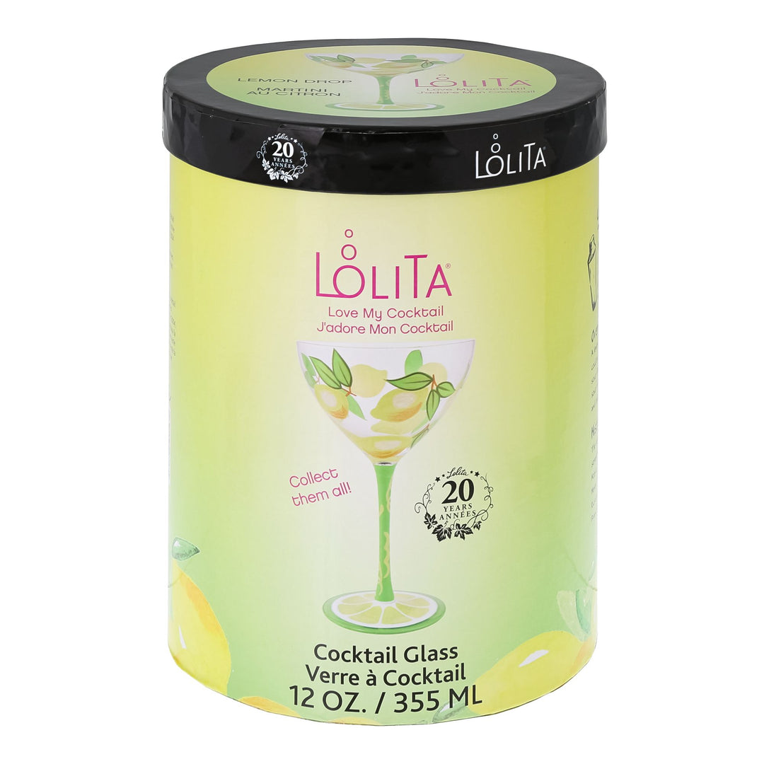 Lemon Drop Cocktail Glass by Lolita