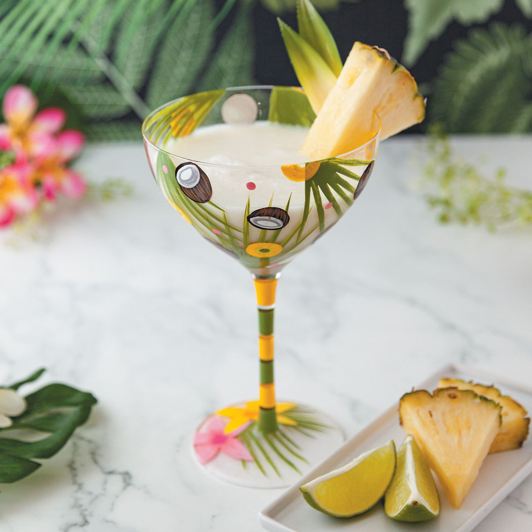 Shaken Pina Colada Cocktail Glass by Lolita