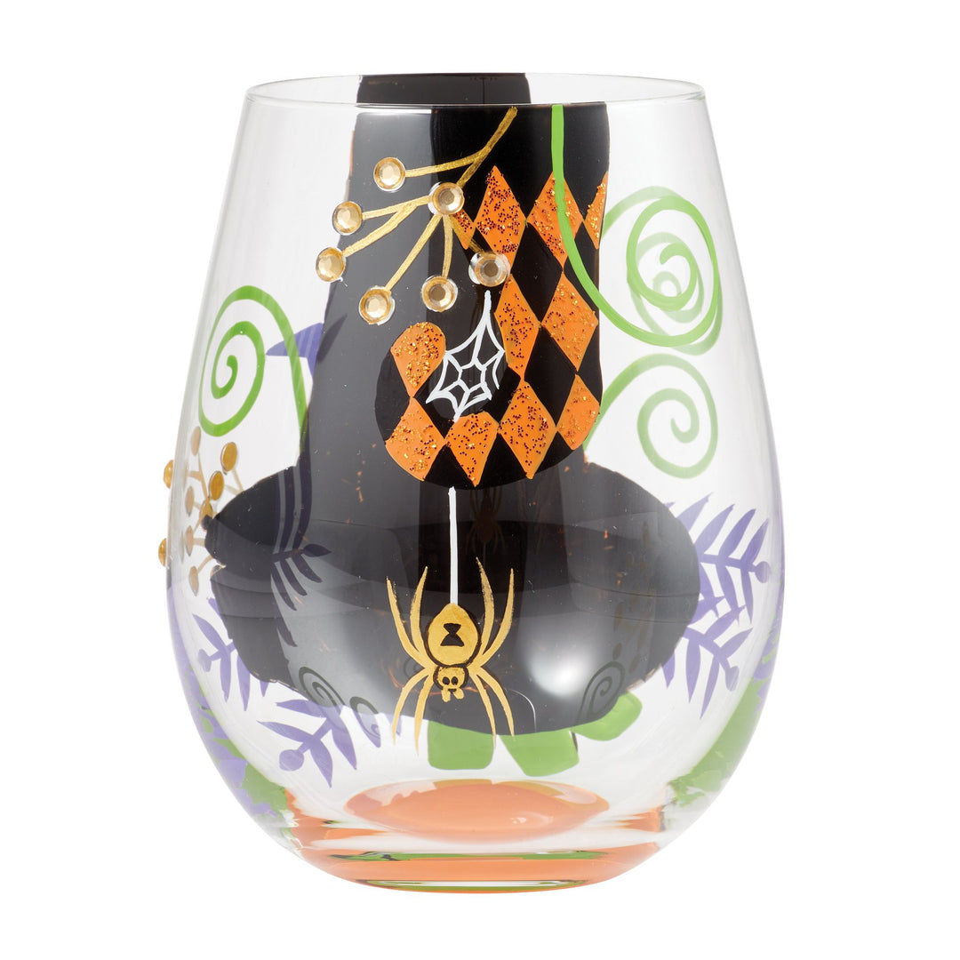 My Fancy Witch Hat Stemless Wine Glass by Lolita