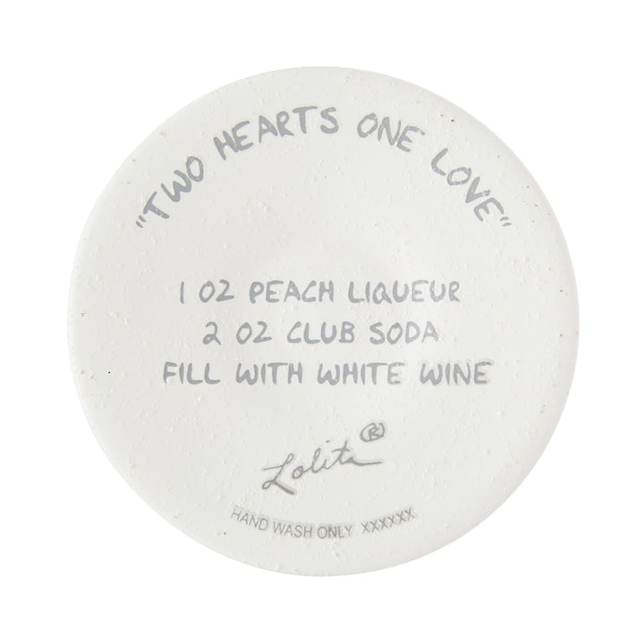Two hearts One Love Bride Wine Glass Designs by Lolita
