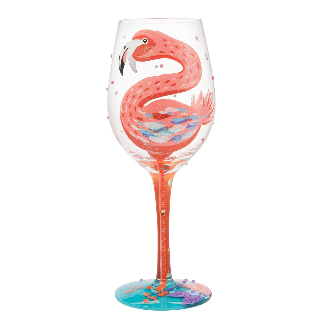 Fabulous Flamingos Wine Glass Designs by Lolita