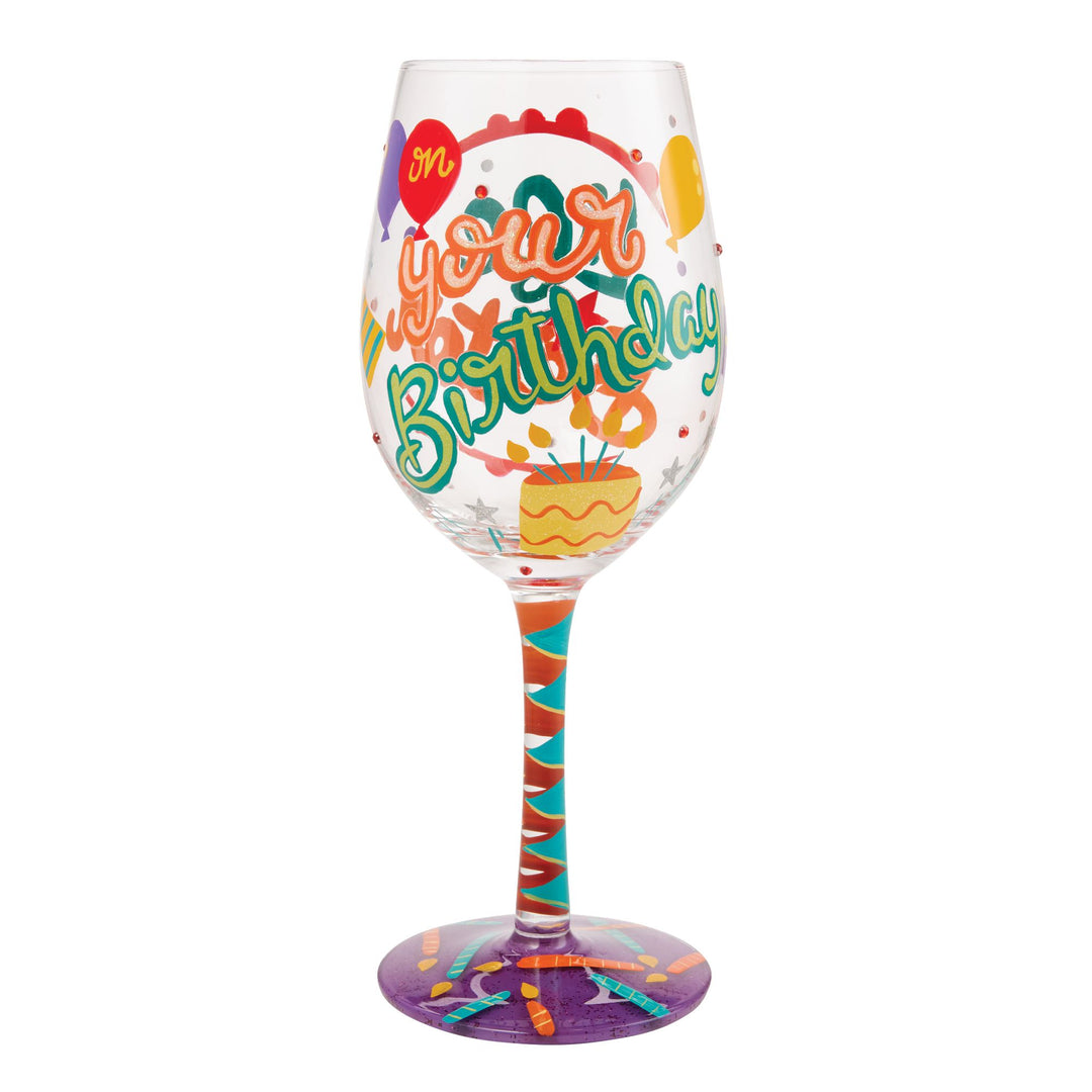 Life is Better on your Birthday Wine Glass