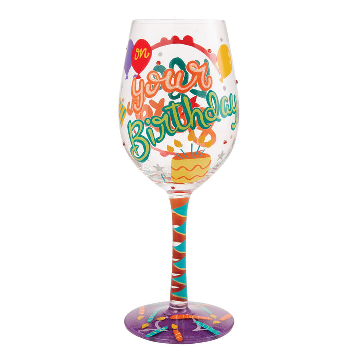 Life is Better on your Birthday Wine Glass