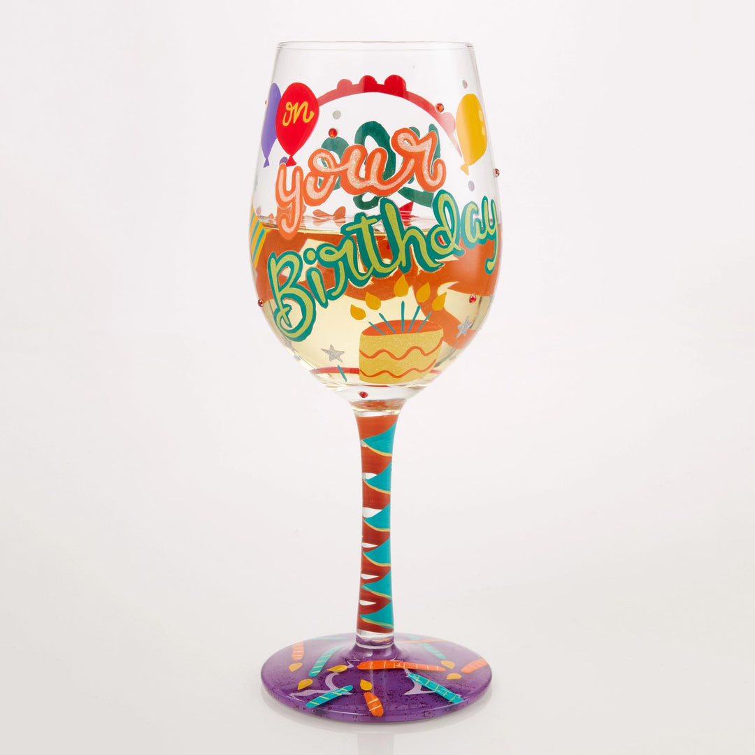 Life is Better on your Birthday Wine Glass