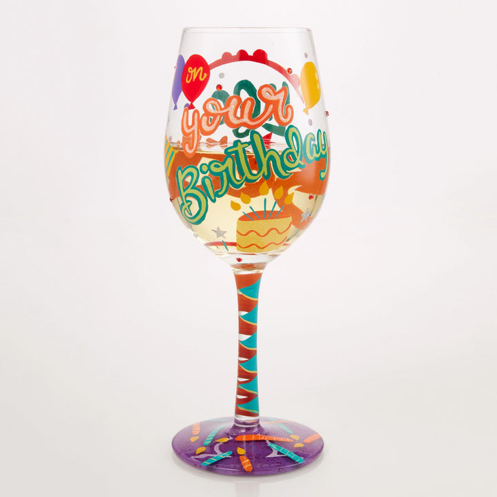 Life is Better on your Birthday Wine Glass