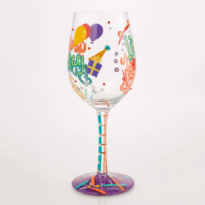 Life is Better on your Birthday Wine Glass