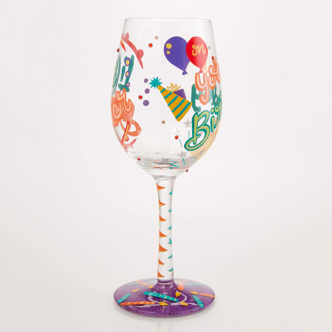 Life is Better on your Birthday Wine Glass
