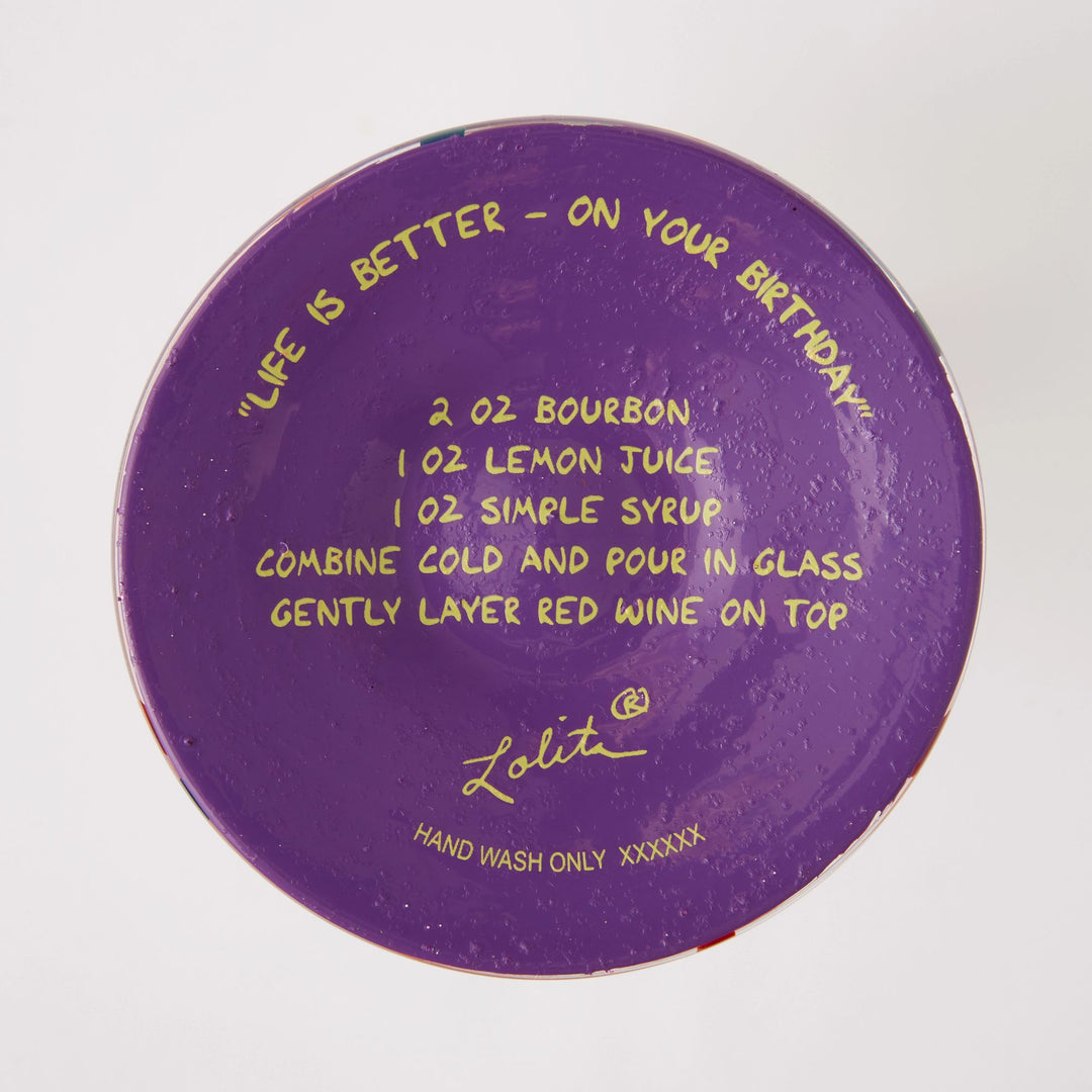 Life is Better on your Birthday Wine Glass