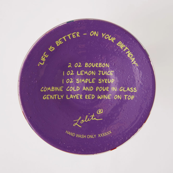 Life is Better on your Birthday Wine Glass