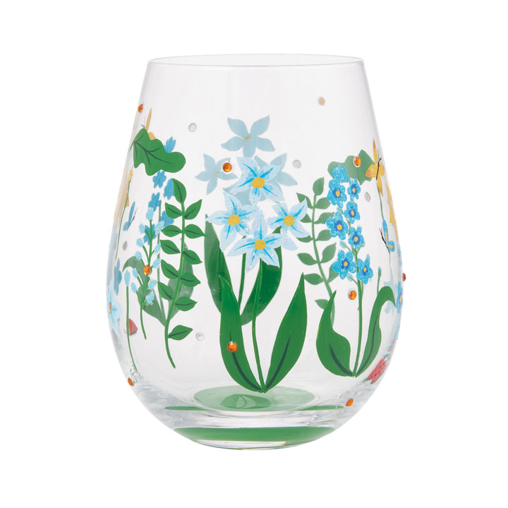 Floral Fields Stemless Glass