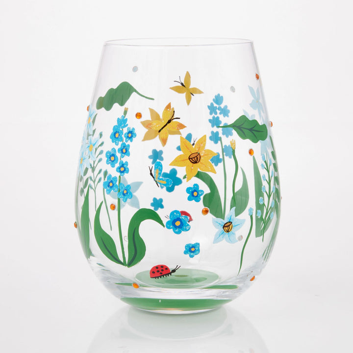 Floral Fields Stemless Glass