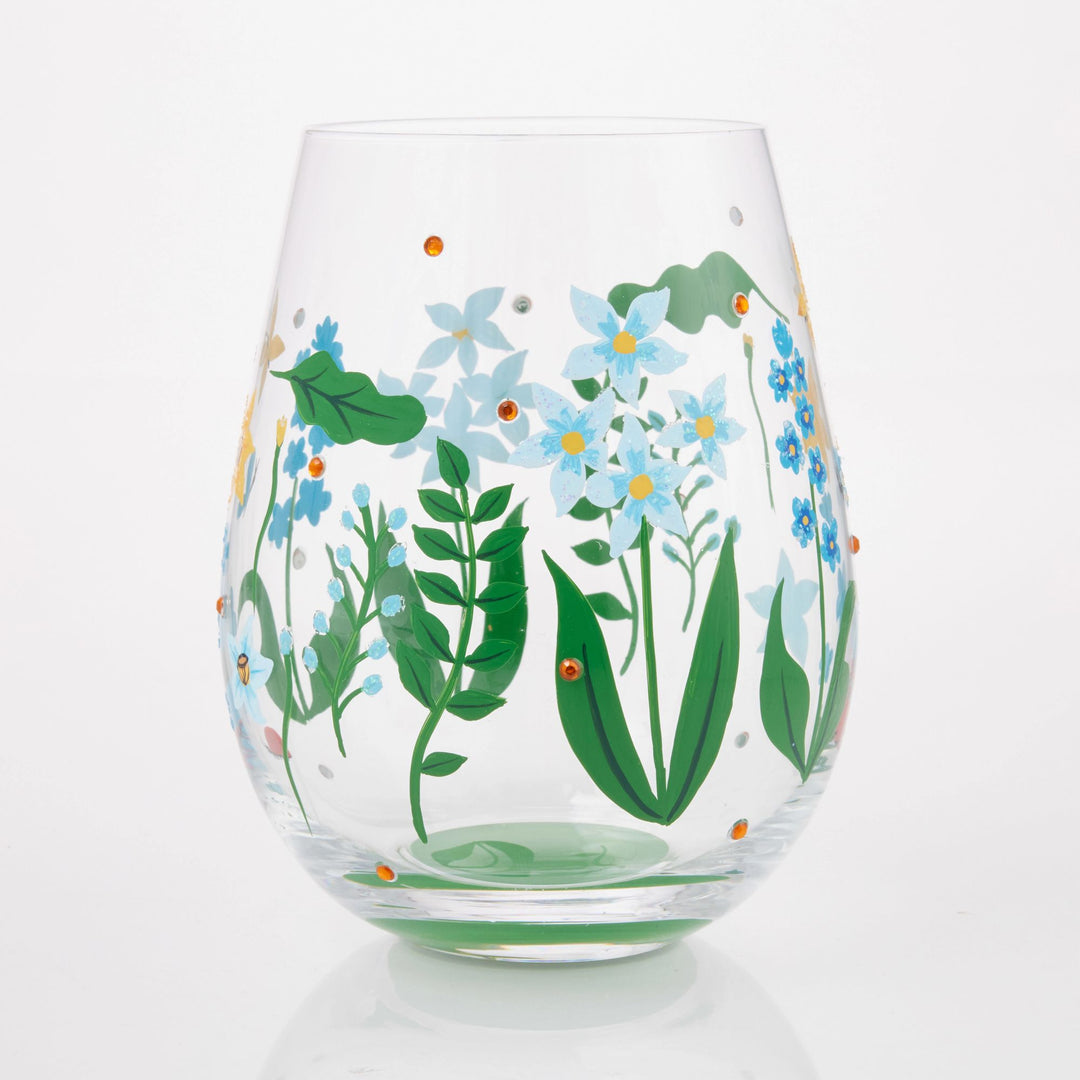 Floral Fields Stemless Glass