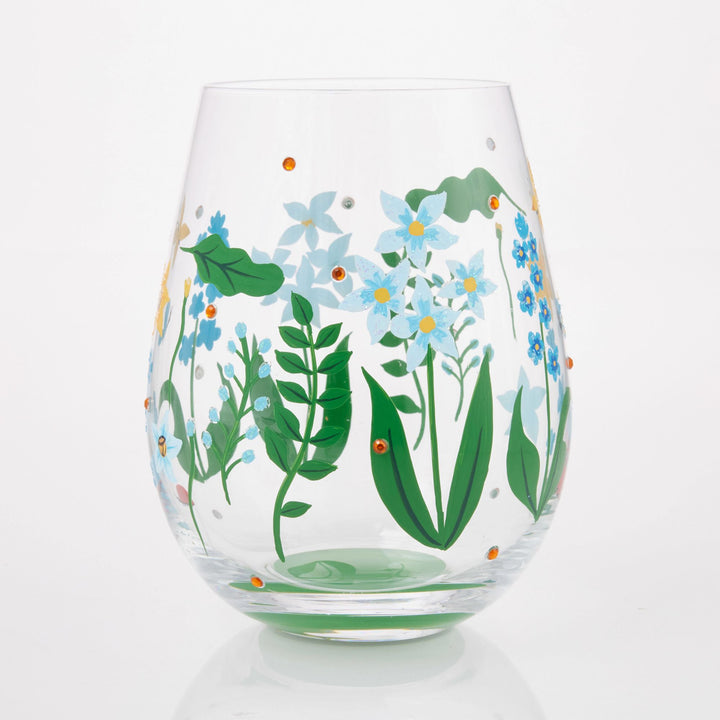 Floral Fields Stemless Glass
