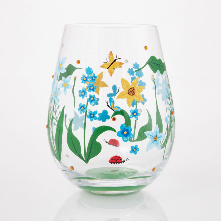 Floral Fields Stemless Glass