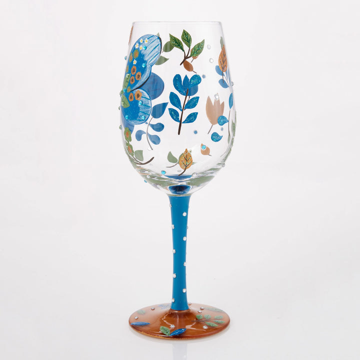 Garden Butterfly Wine Glass