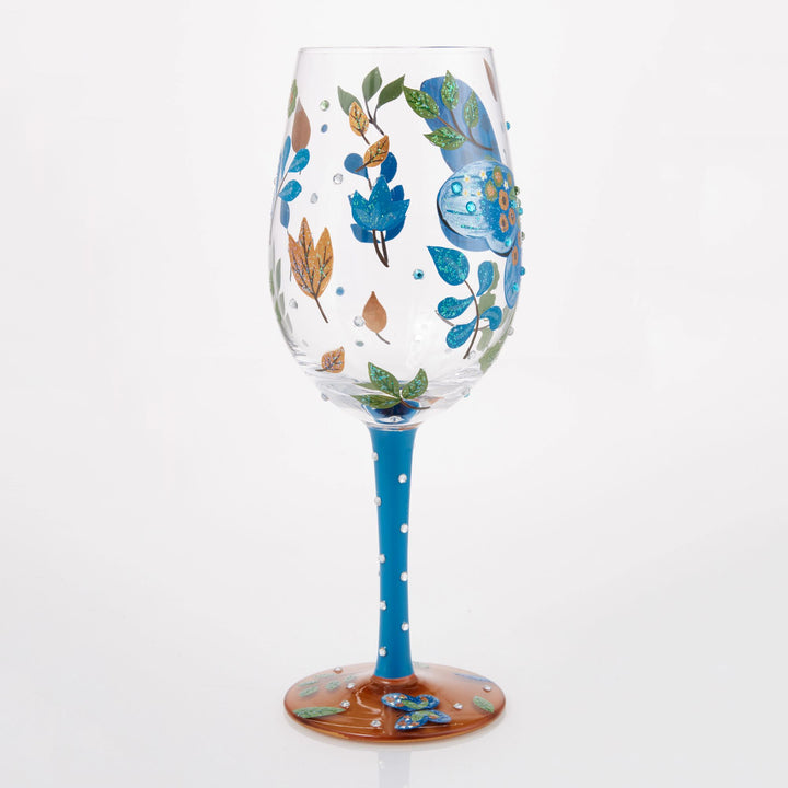 Garden Butterfly Wine Glass