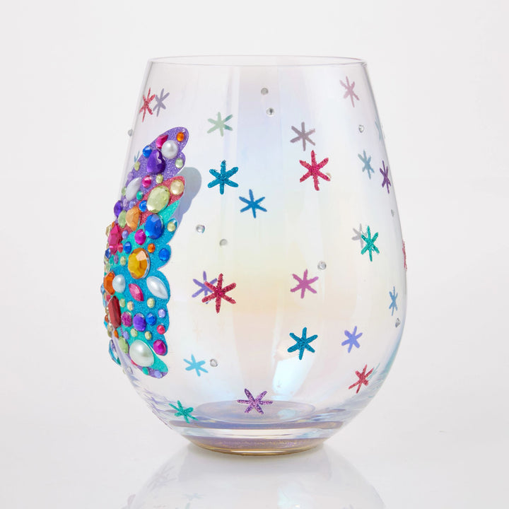 Bejewelled Butterfly Stemless Glass