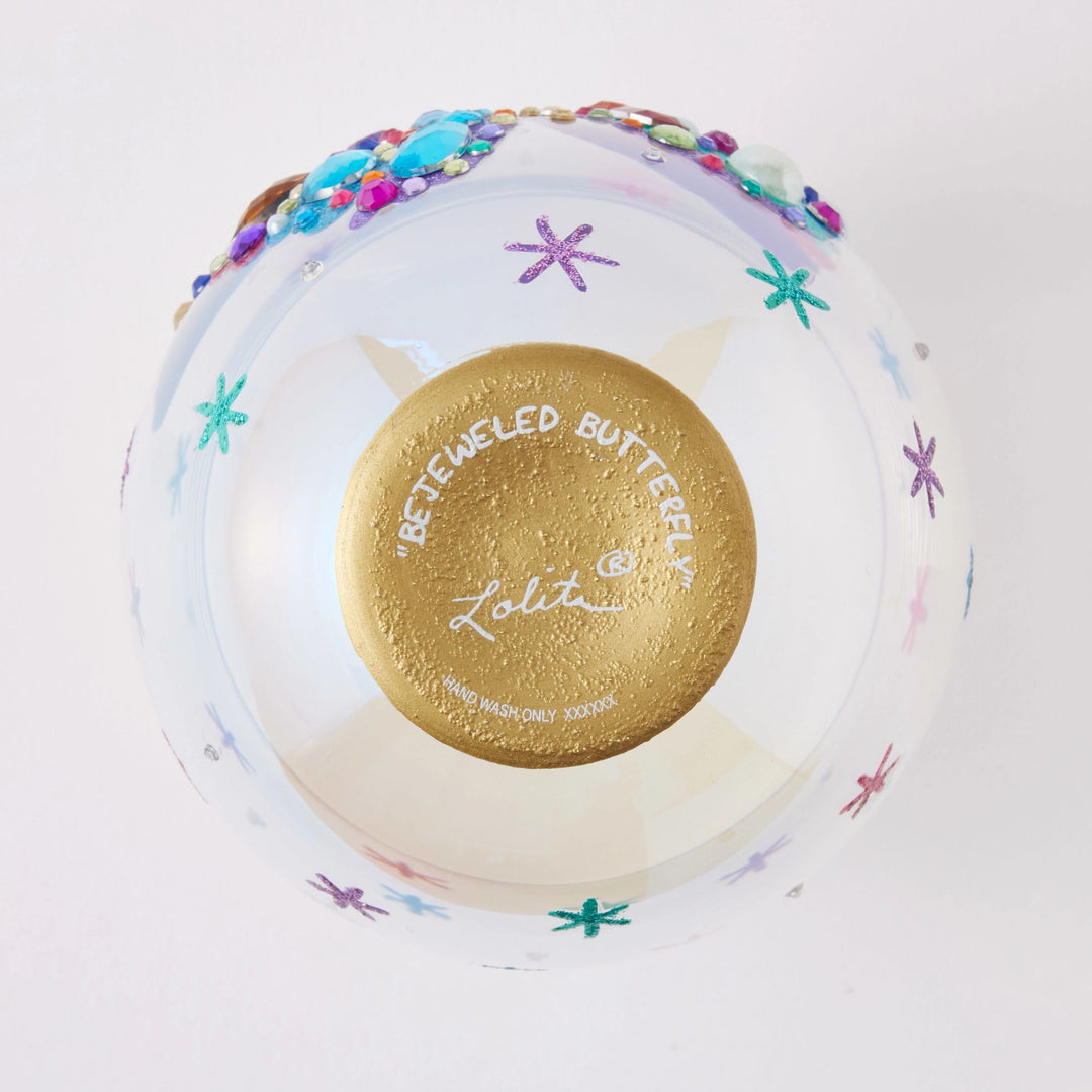 Bejewelled Butterfly Stemless Glass