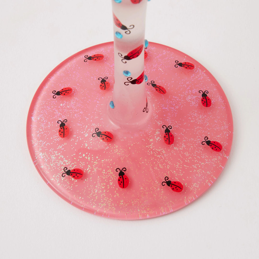 Ladybird Wine Glass