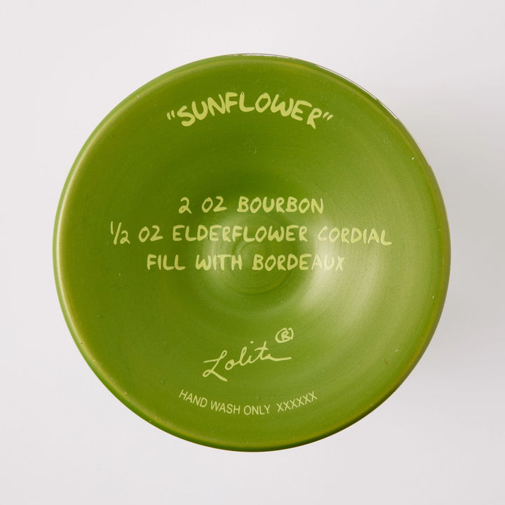 Sunflower Wine Glass
