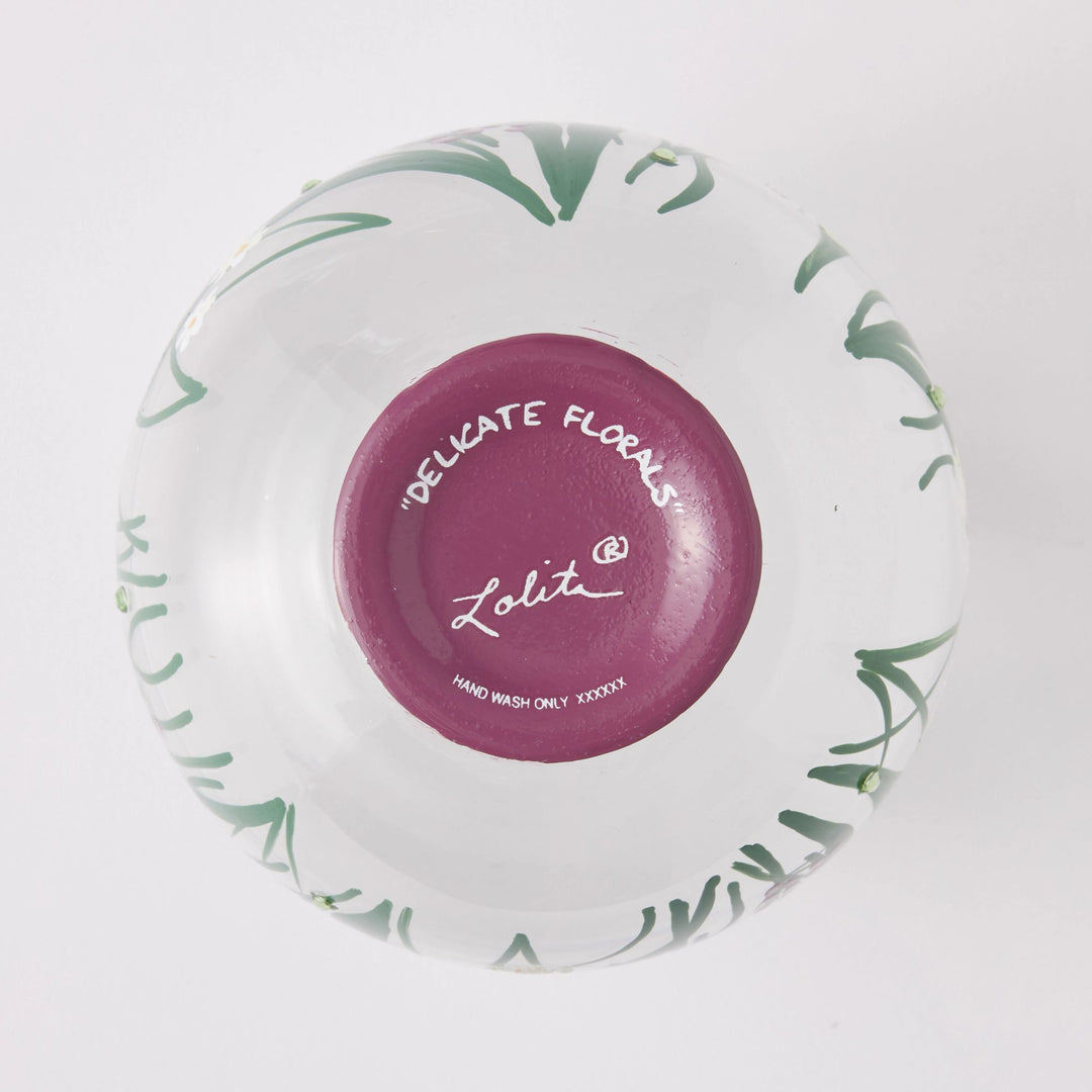 Delicate Florals Wine Glass