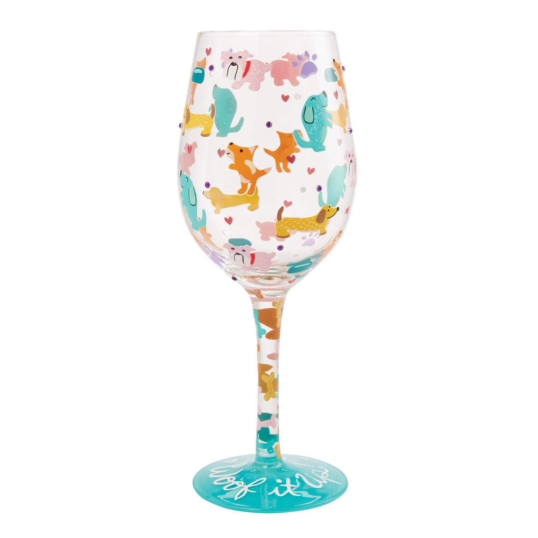 Woof it Up Wine Glass