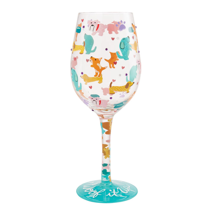 Woof it Up Wine Glass