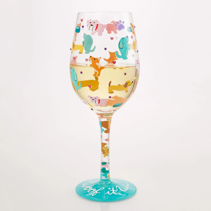 Woof it Up Wine Glass