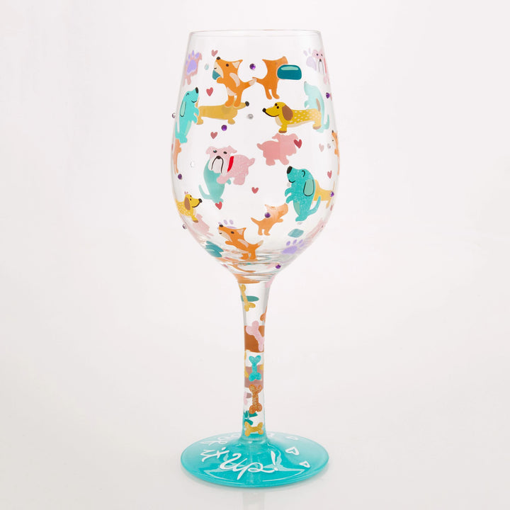 Woof it Up Wine Glass