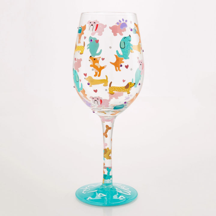 Woof it Up Wine Glass