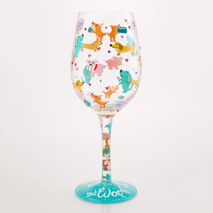 Woof it Up Wine Glass