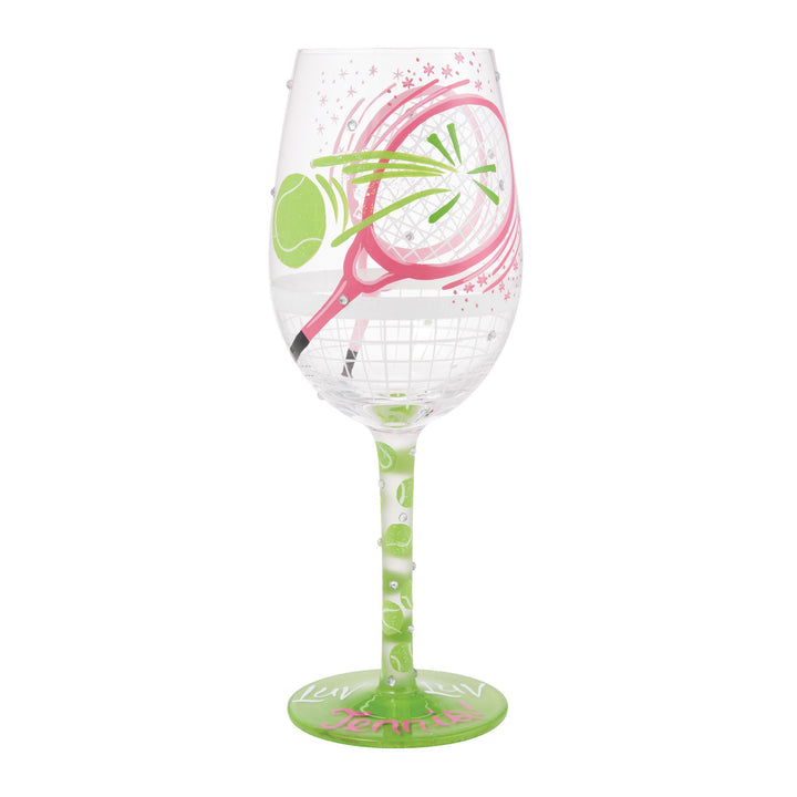 I Luv Luv Wine Glass