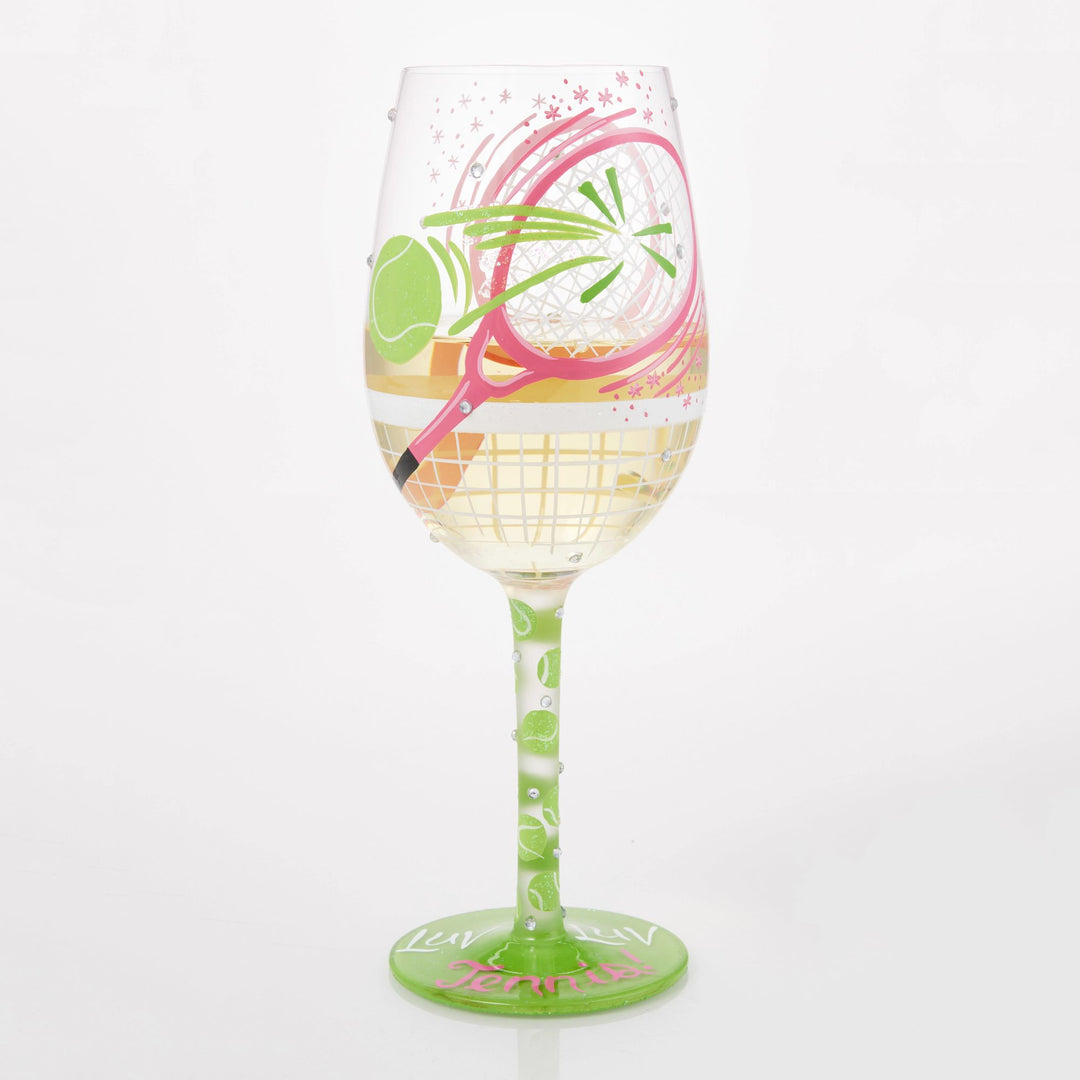 I Luv Luv Wine Glass