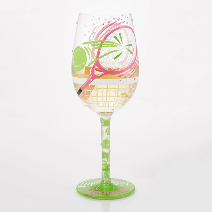 I Luv Luv Wine Glass