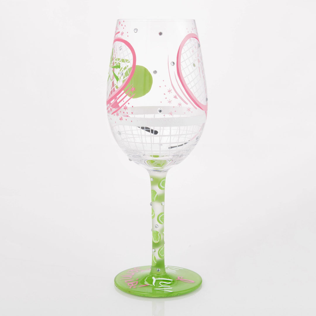 I Luv Luv Wine Glass