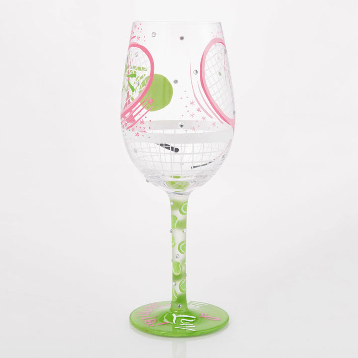 I Luv Luv Wine Glass