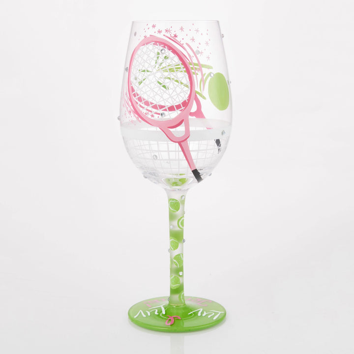 I Luv Luv Wine Glass
