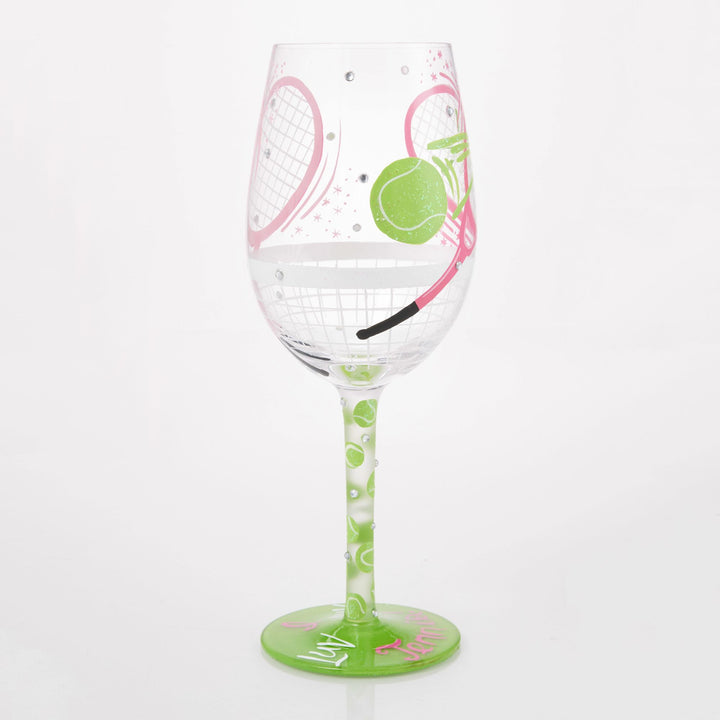 I Luv Luv Wine Glass